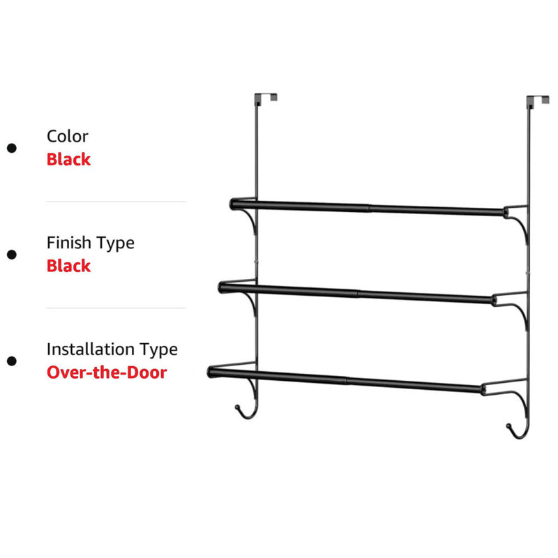 TOPEFIC OvertheDoor Towel Rack Wayfair